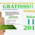 Promo Pendaftaran HNI HPAI Secara Gratis Bulan November 2018