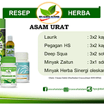 Jual Resep Herba Asam Urat HNI HPAI di Bandung, WA : 082216902775