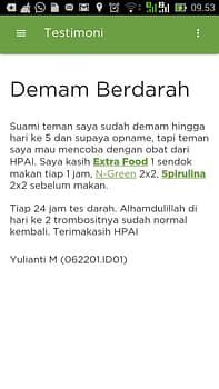 Resep herbal Demam berdarah HNI HPAI